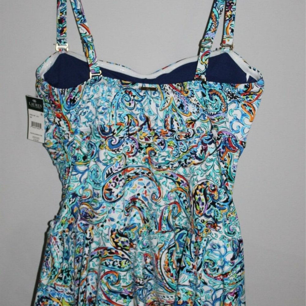 Lauren Ralph Lauren 1-Piece Swimdress HW8082 - Picture 6 of 8